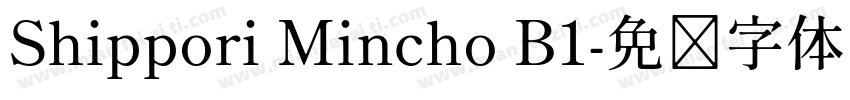 Shippori Mincho B1字体转换